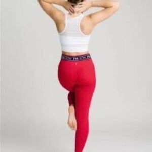 NWOT Zyia Red Banded Luxe Rendezvous Legging 7/8 24" Size 14-16